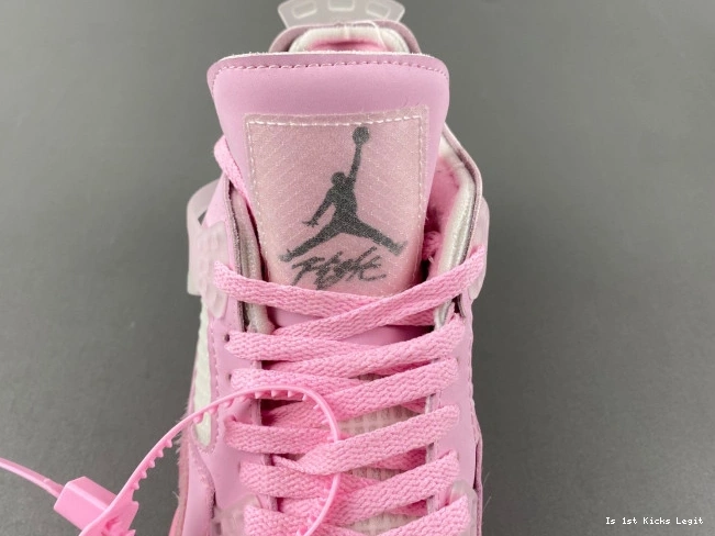 X 4 JORDAN OFF-WHITE PINK 0726